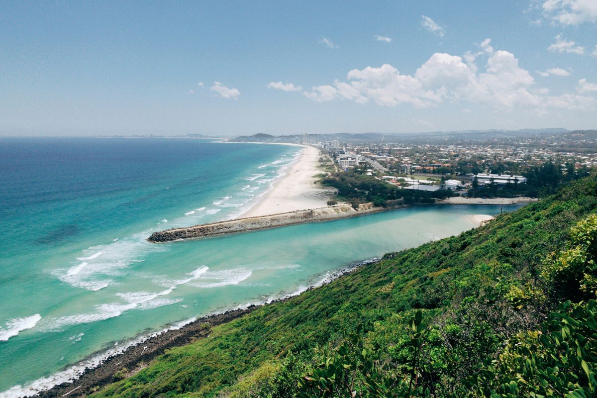 Panorama do Parque Nacional de Burleigh Heads