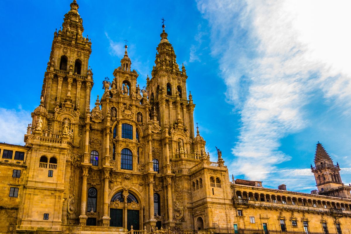 Catedral de Santiago de Compostela vista de frente