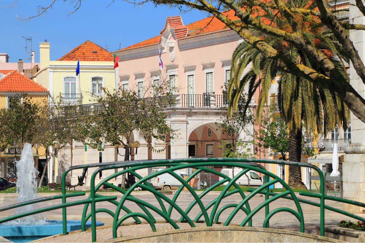 Prédios históricos do centro de Setúbel, Portugal