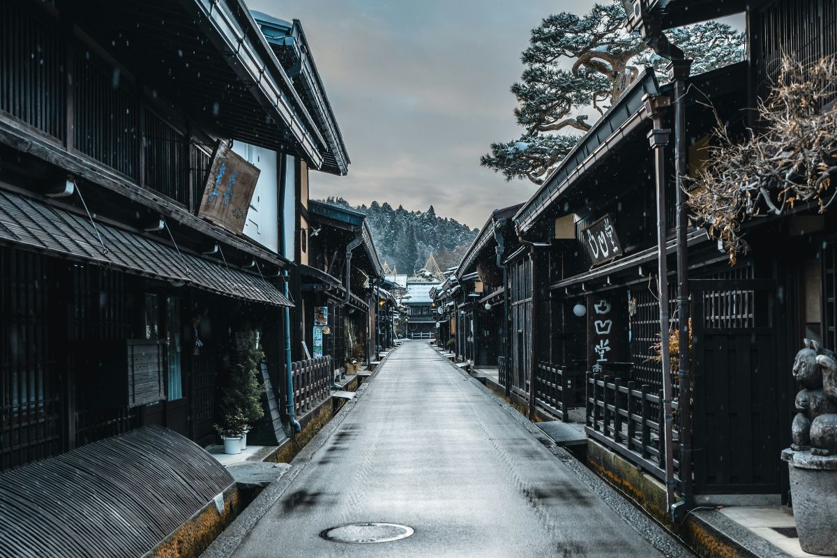 Rua do centro histórico de Takayama