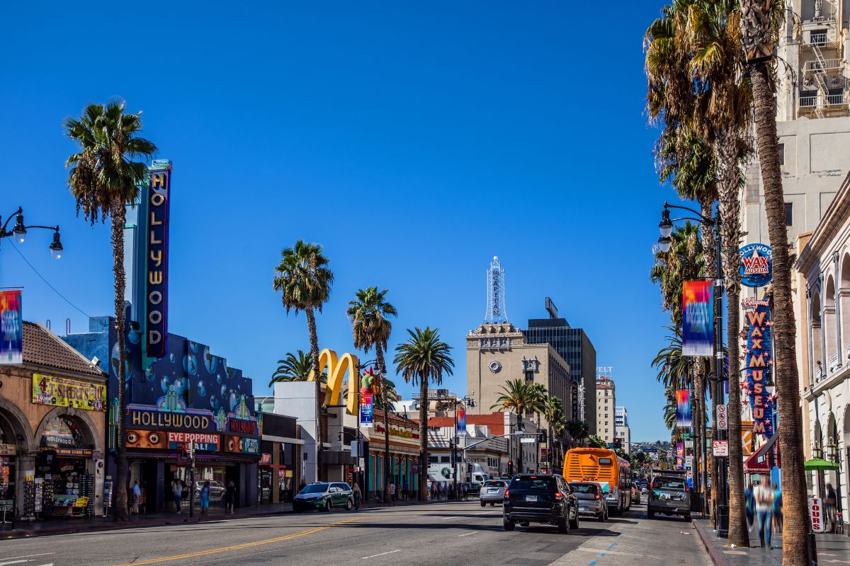 Hollywood Boulevard em Los Angeles