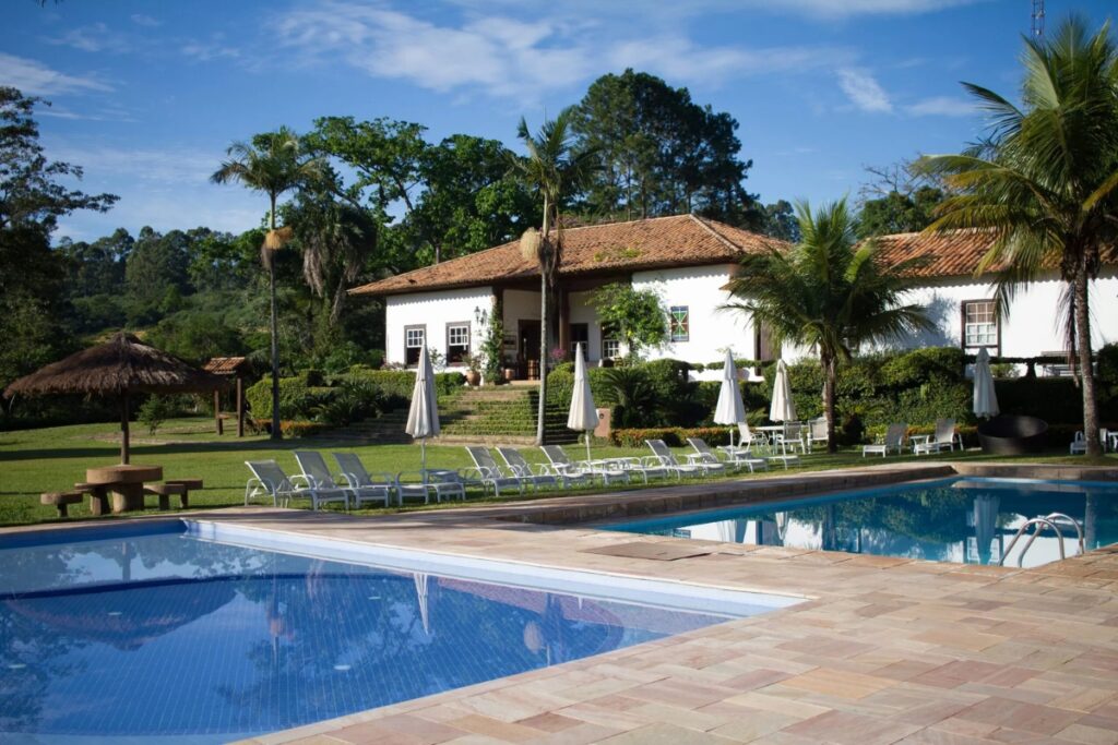 Piscinas do Hotel Fazenda Capoava, em Itu