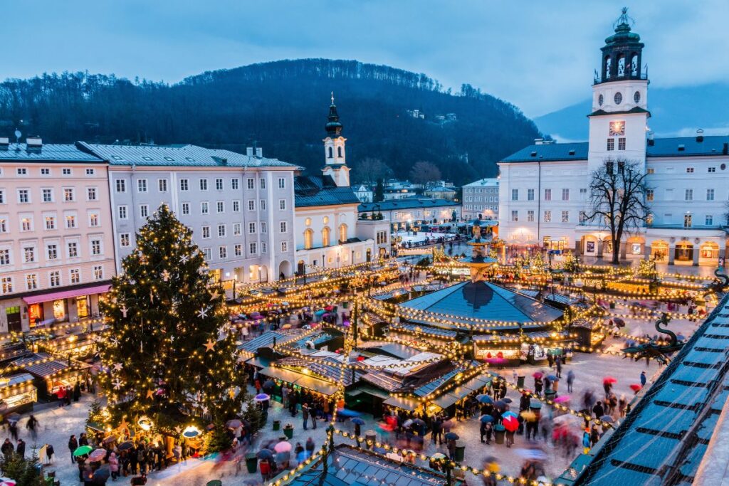 Mercado de Natal de Salzburgo, na Áustria