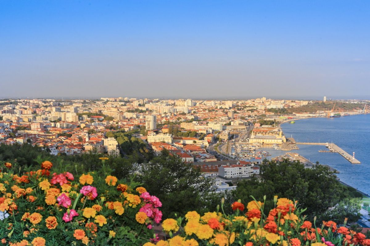 Setúbal, Portugal, vista de um mirante