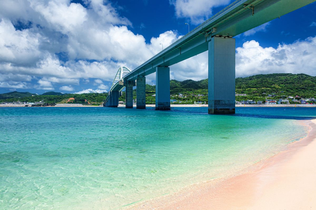 Praia de Sesoko na cidade de Motobu