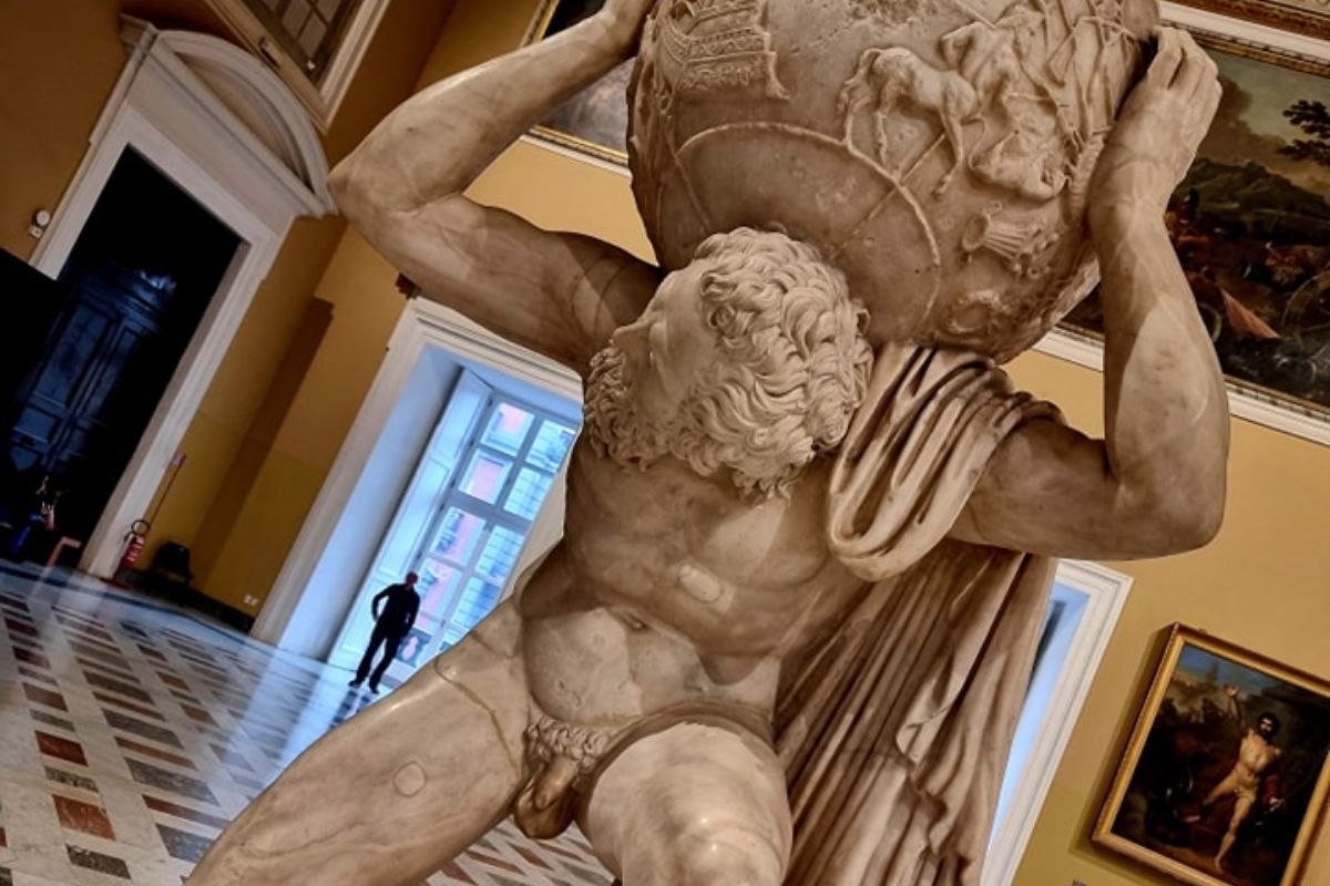 Escultura do Museu Arqueológico Nacional de Nápoles