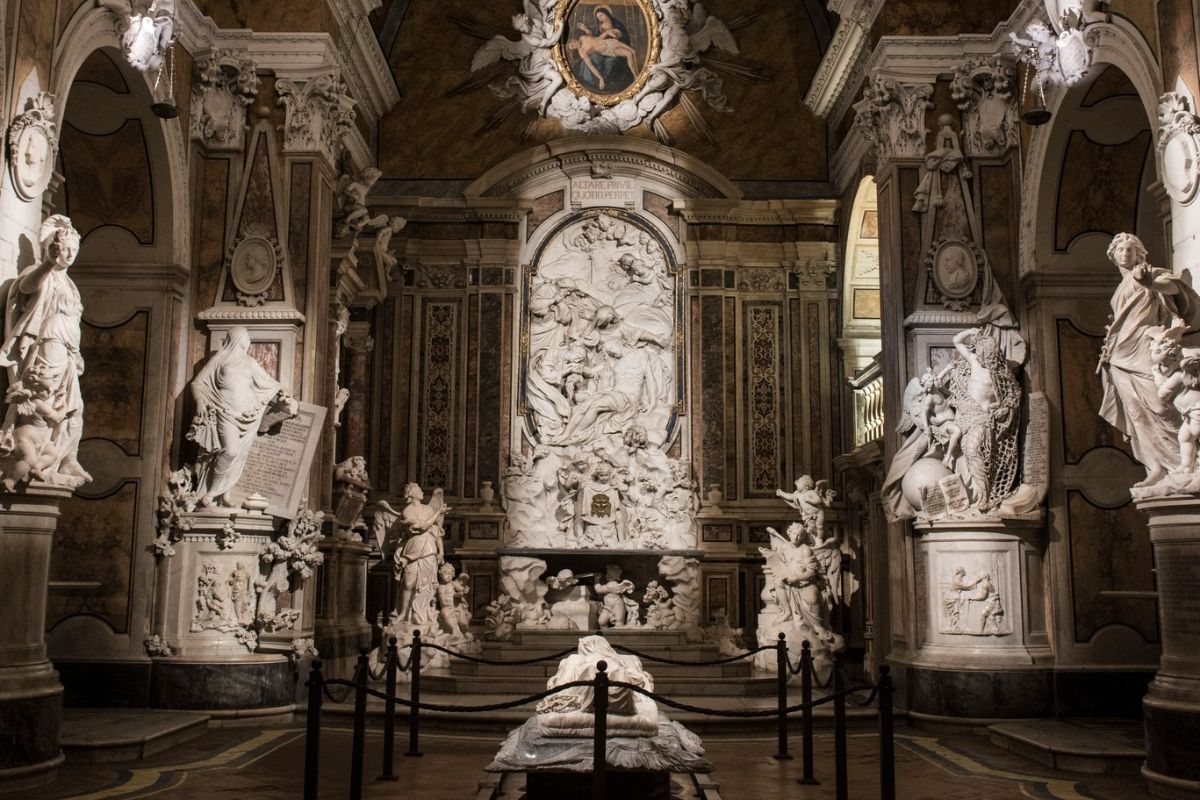 Esculturas expostas no Museu Capela Sansevero, Nápoles