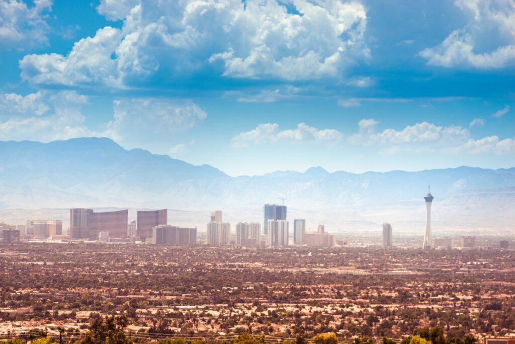 Imagem panorâmica de Las Vegas