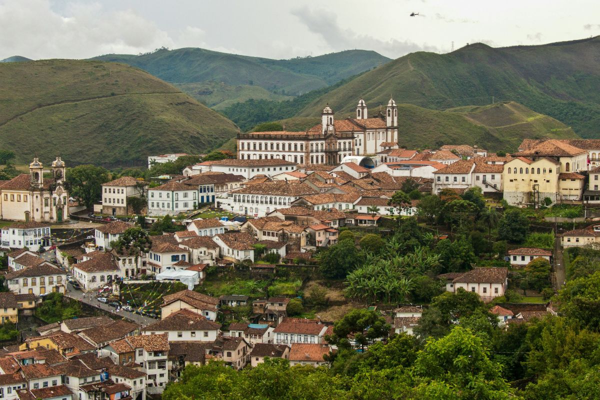 Panorâma de Mariana, em Minas Gerais