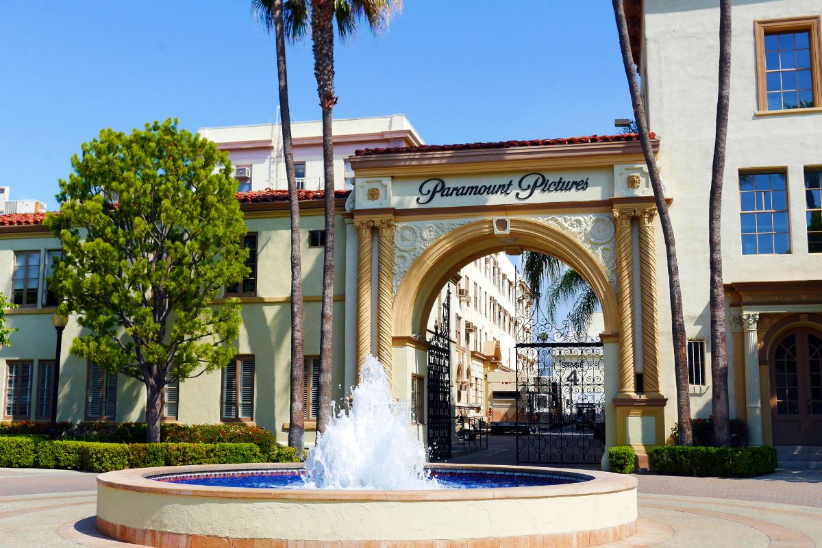 Área visitada no tour da Paramount Studio, Los Angeles