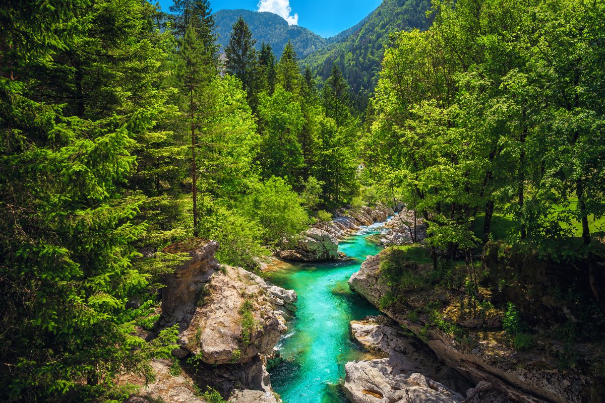 Rio Soca Eslovênia