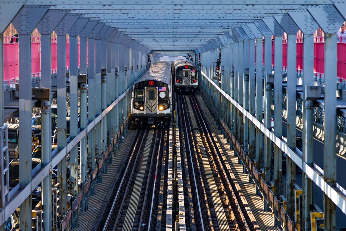 Trens do metrô de Nova York